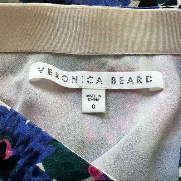 Veronica Beard Ravello Floral Jacquard Ruched Silk Mini Skirt. Size: 0 - Picture 10 of 15